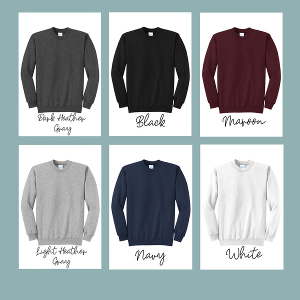 The Lindsay Custom Embroidered Neckline Sweatshirt