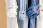 Personalized Oxford Shirt - Embroidered Cuff, Oversized Mens Fit, Bridal Party Gift