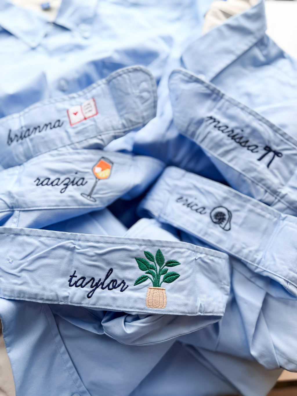 Personalized Button Up Shirt – Oversized Mens Fit Shirt With Embroidered Cuff Detail