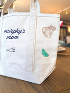 Mini Canvas Tote - Personalized Embroidered Boat Bag for Bachelorette Party