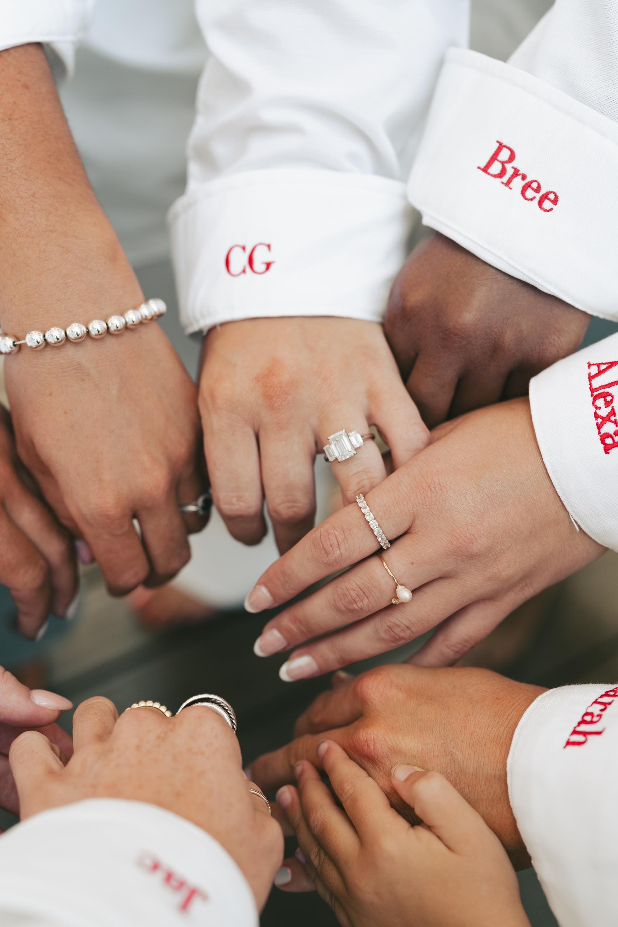 Personalized Oxford Shirt - Embroidered Cuff, Oversized Mens Fit, Bridal Party Gift