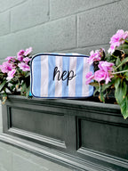 Mahjong Tile Pouch - Preppy Travel Bag With Tassels | Embroidered Pencil Case