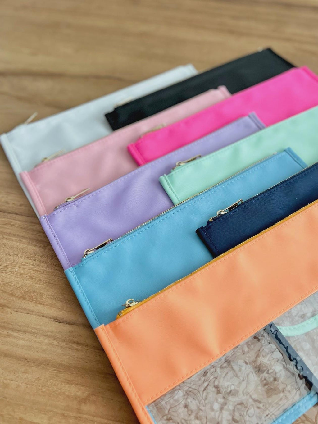 Clear Vinyl Pouch - Personalized Embroidered Project Accessory Bag for Needlepoint & Mahjong