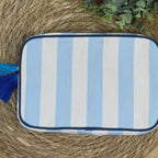 Mahjong Tile Pouch - Preppy Travel Bag With Tassels | Embroidered Pencil Case