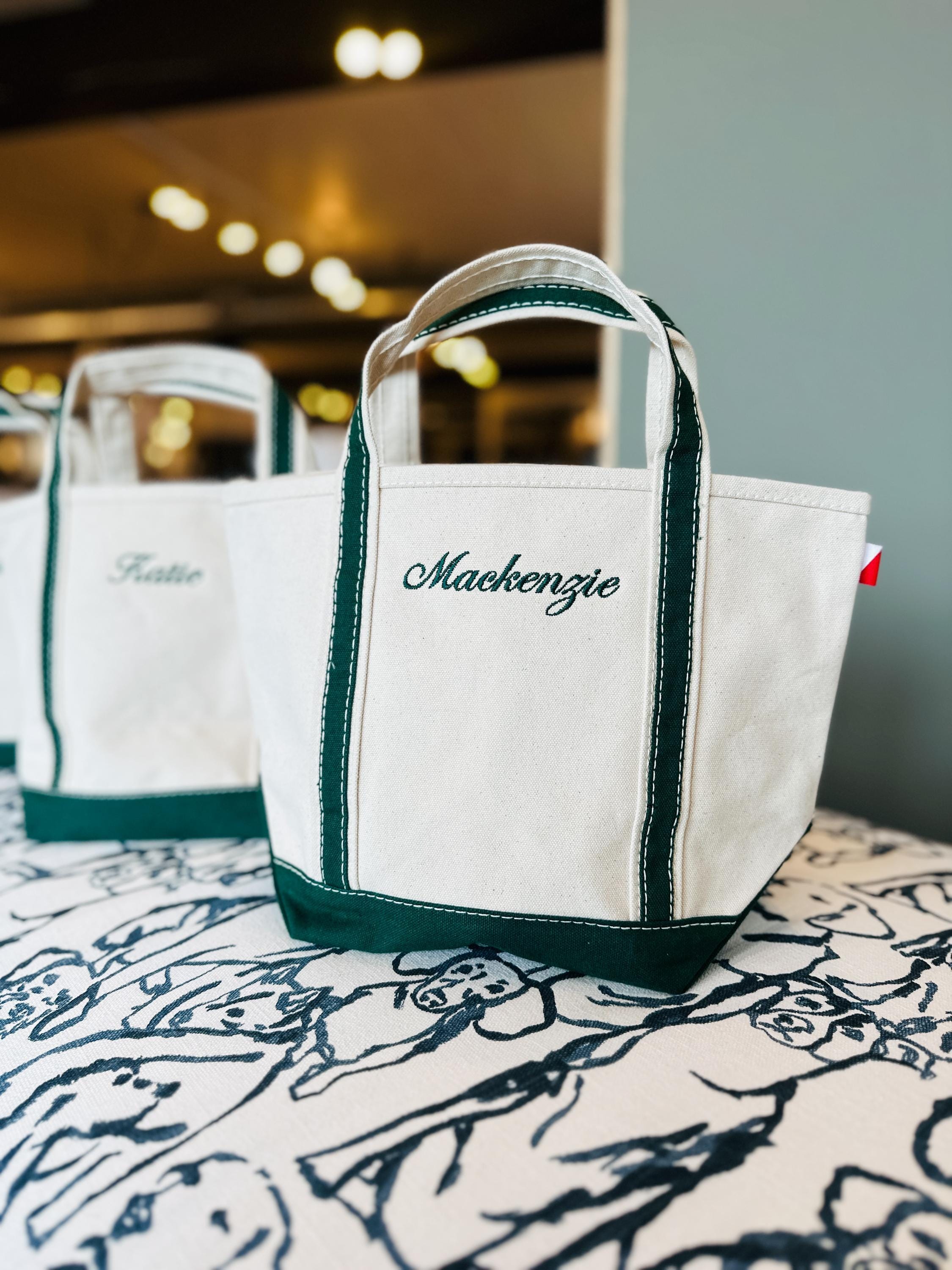 Mini Canvas Tote - Personalized Embroidered Bag | Custom Monogram Small Tote