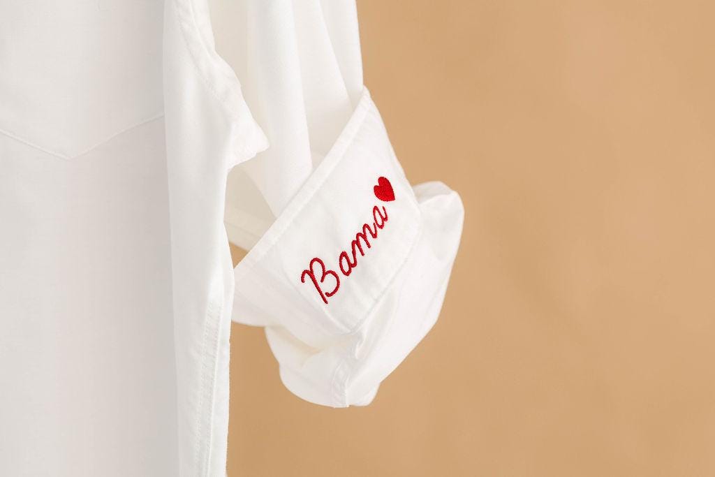 Embroidered Button Down - Personalized Bridal Party Shirts | Wrinkle Resistant Oxford Blend