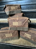 The Owen Mens Waxed Dopp Kit Travel Toiletry Bag