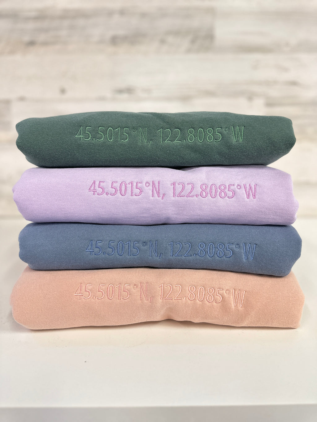 The Jade Embroidered Coordinates Sweatshirt