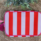 Mahjong Tile Pouch - Preppy Travel Bag With Tassels | Embroidered Pencil Case