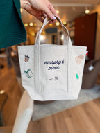 Mini Canvas Tote - Personalized Embroidered Boat Bag for Bachelorette Party