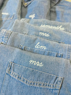 Embroidered Button Down - Bridal Party Shirts | Custom Monogram Oxford Shirt