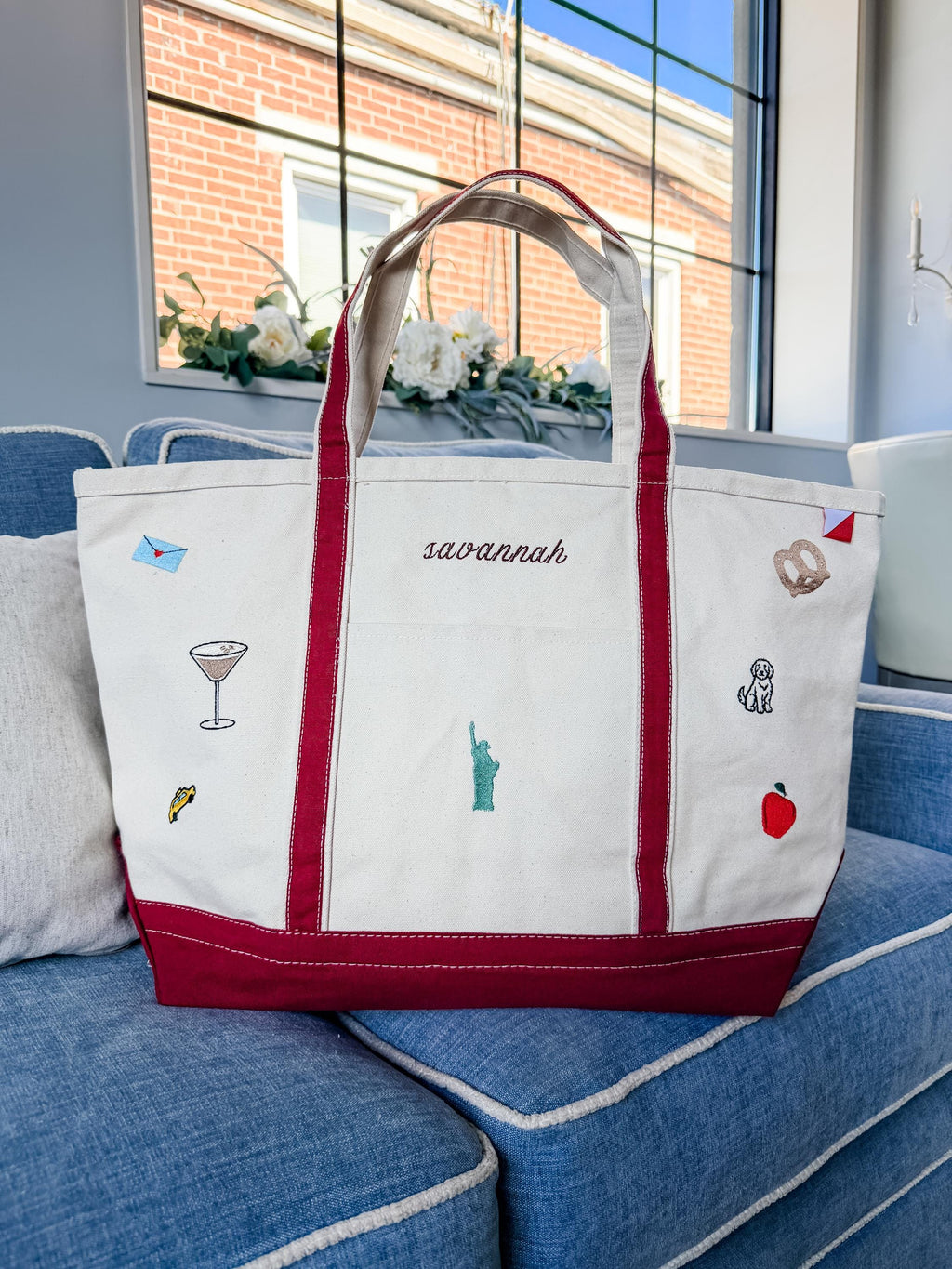 Large Zipper Tote Bag - Heavy Duty Canvas With Pockets & Reinforced Handles