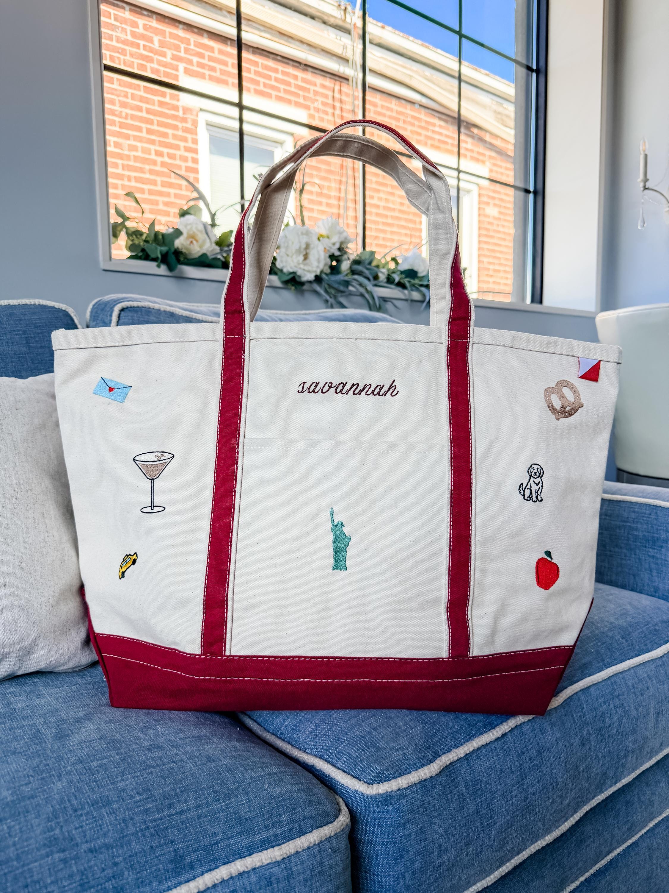 Large Zipper Tote Bag - Heavy Duty Canvas With Pockets & Reinforced Handles