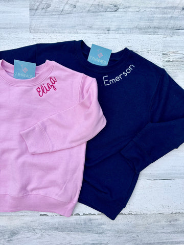 The Eliza Toddler Neckline Sweatshirt