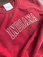 Comfy Corded Crew With Varsity Stitch Lettering, Graduation Gift For Seniors, College Grad Idea, High School Grad Party Gift, Oversized Crew