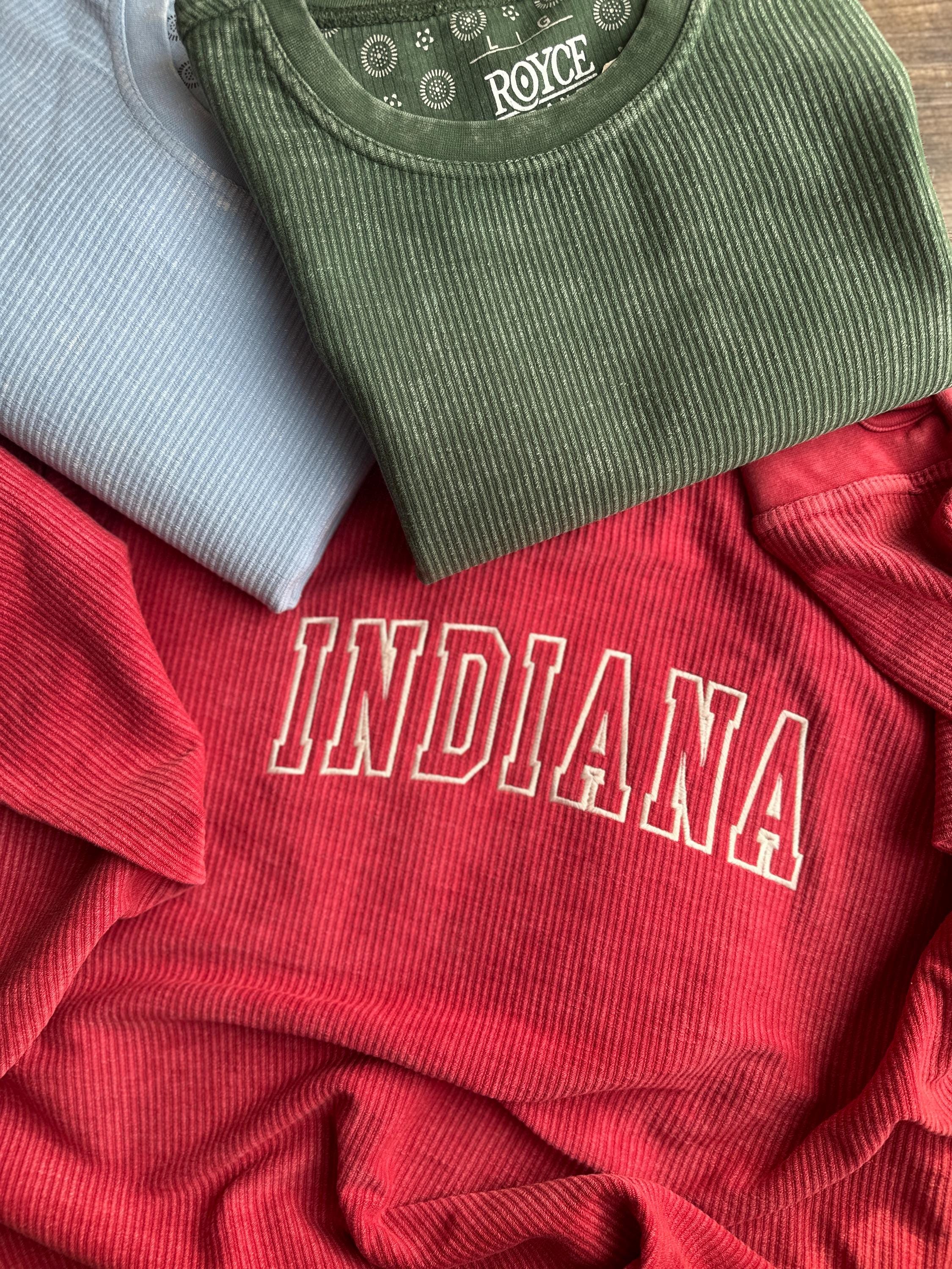 Comfy Corded Crew With Varsity Stitch Lettering, Graduation Gift For Seniors, College Grad Idea, High School Grad Party Gift, Oversized Crew