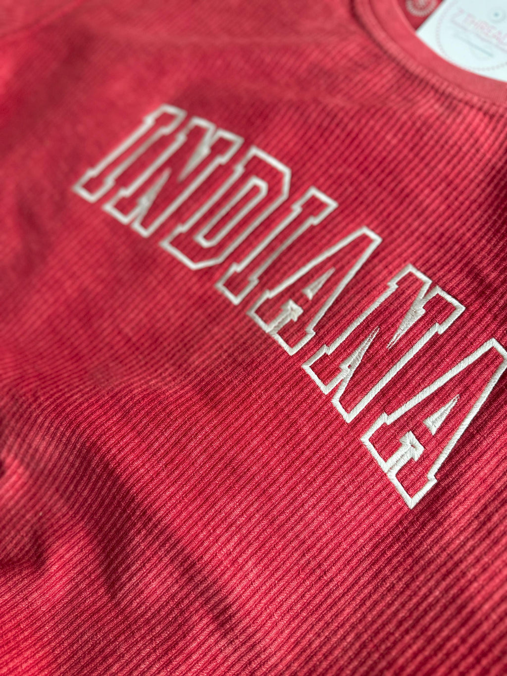 Comfy Corded Crew With Varsity Stitch Lettering, Graduation Gift For Seniors, College Grad Idea, High School Grad Party Gift, Oversized Crew