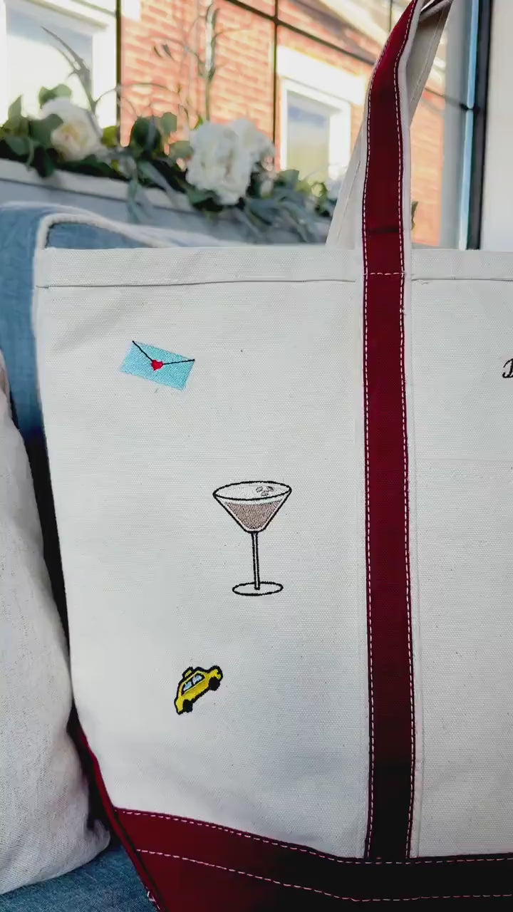 Large Zipper Tote Bag - Heavy Duty Canvas With Pockets & Reinforced Handles