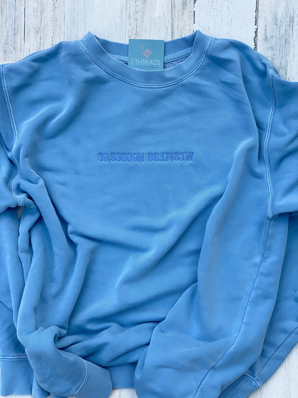 The Jade Embroidered Coordinates Sweatshirt