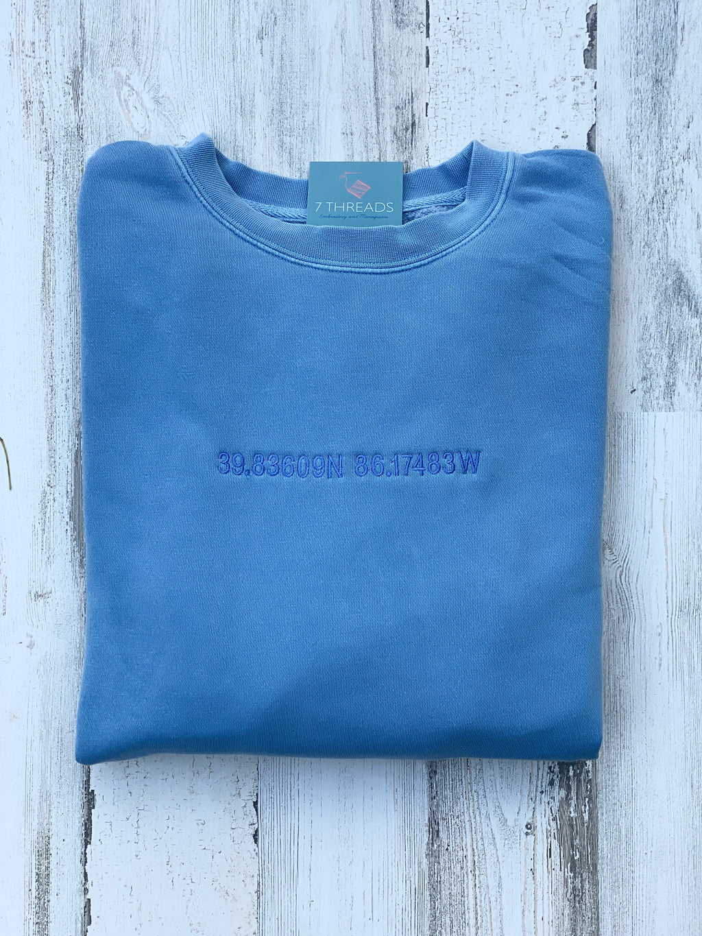 The Jade Embroidered Coordinates Sweatshirt