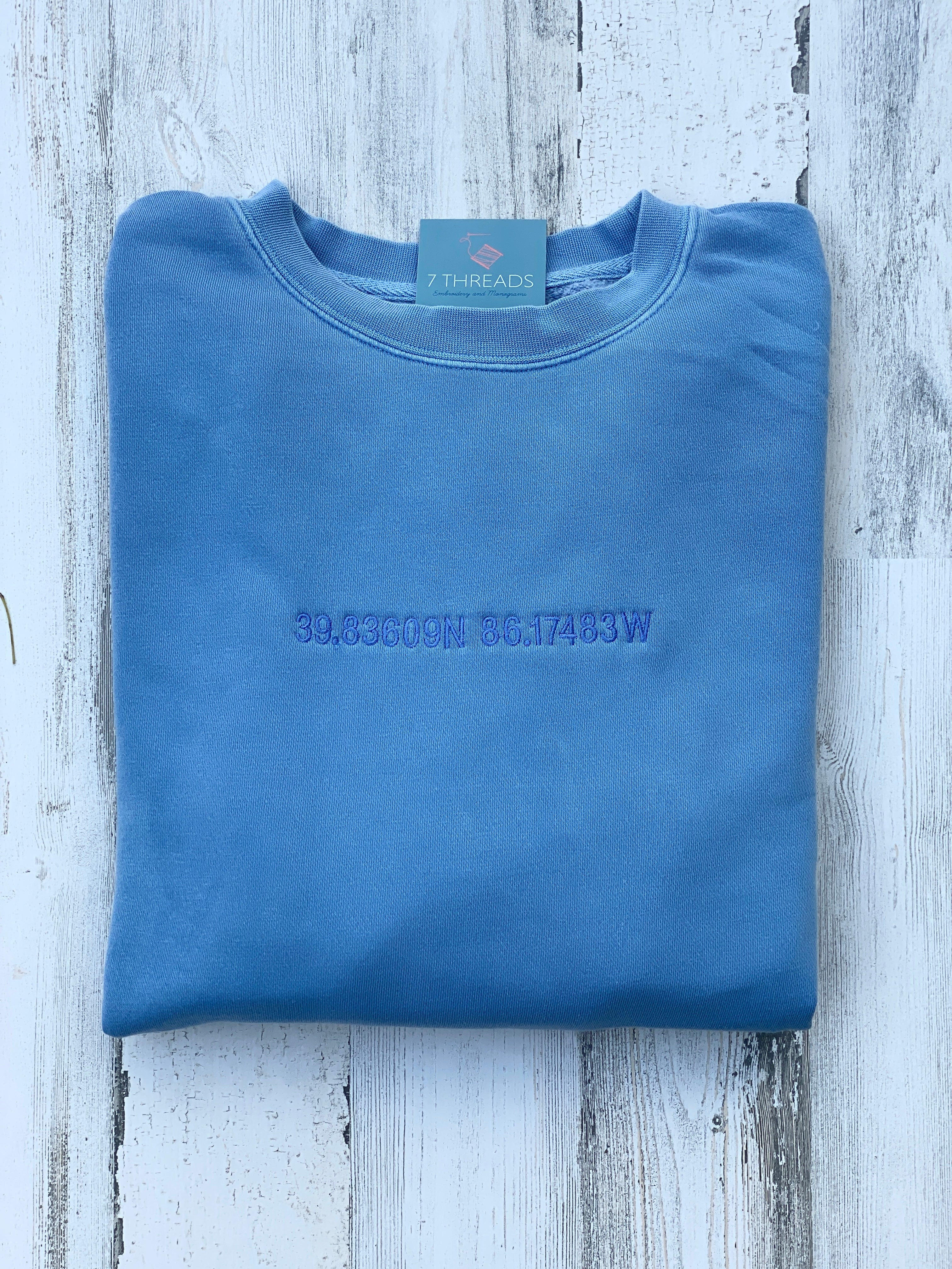 The Jade Embroidered Coordinates Sweatshirt