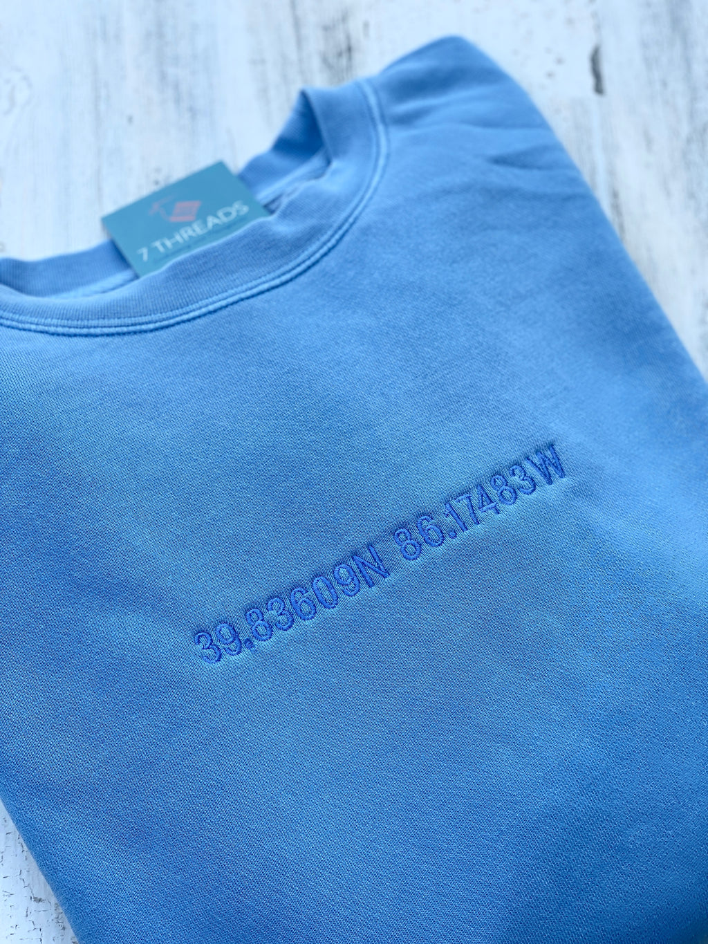 The Jade Embroidered Coordinates Sweatshirt