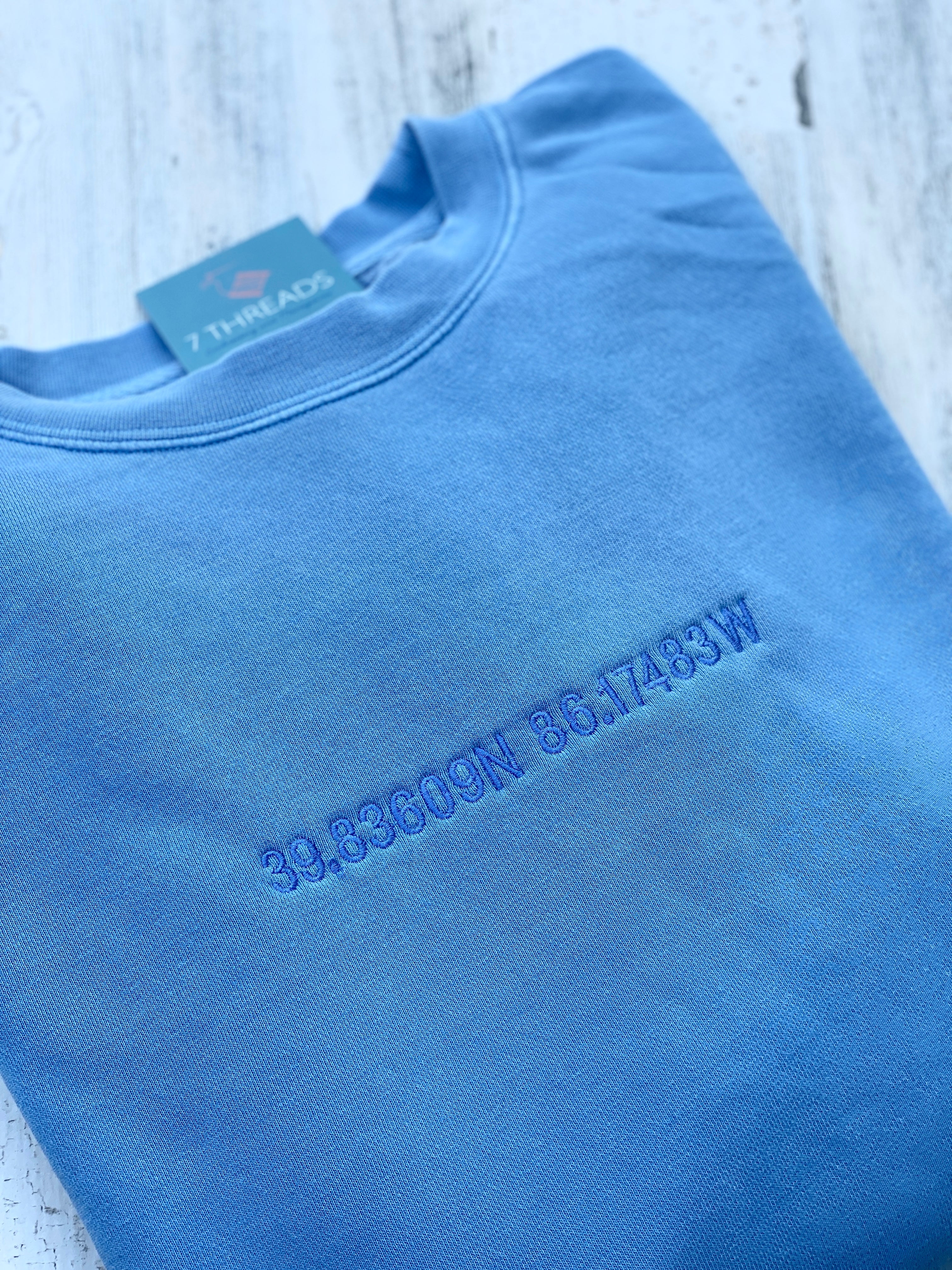 The Jade Embroidered Coordinates Sweatshirt