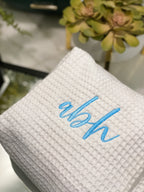 The Addie Waffle Weave Cosmetic Bag