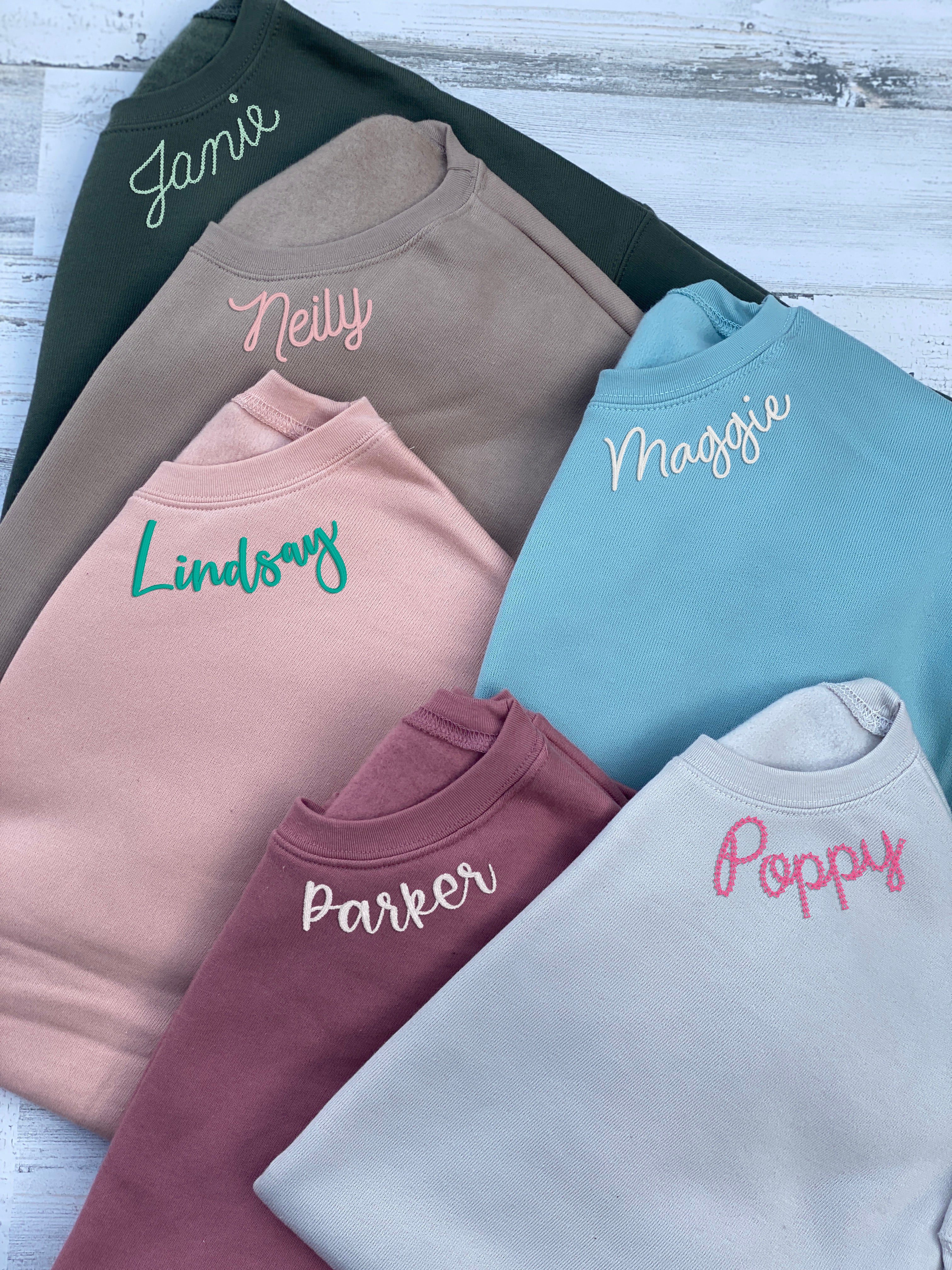 The Poppy Embroidered Neckline Sweatshirt