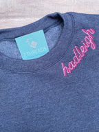 The Hadleigh Custom Embroidered Sweatshirt With Shadow Stitch