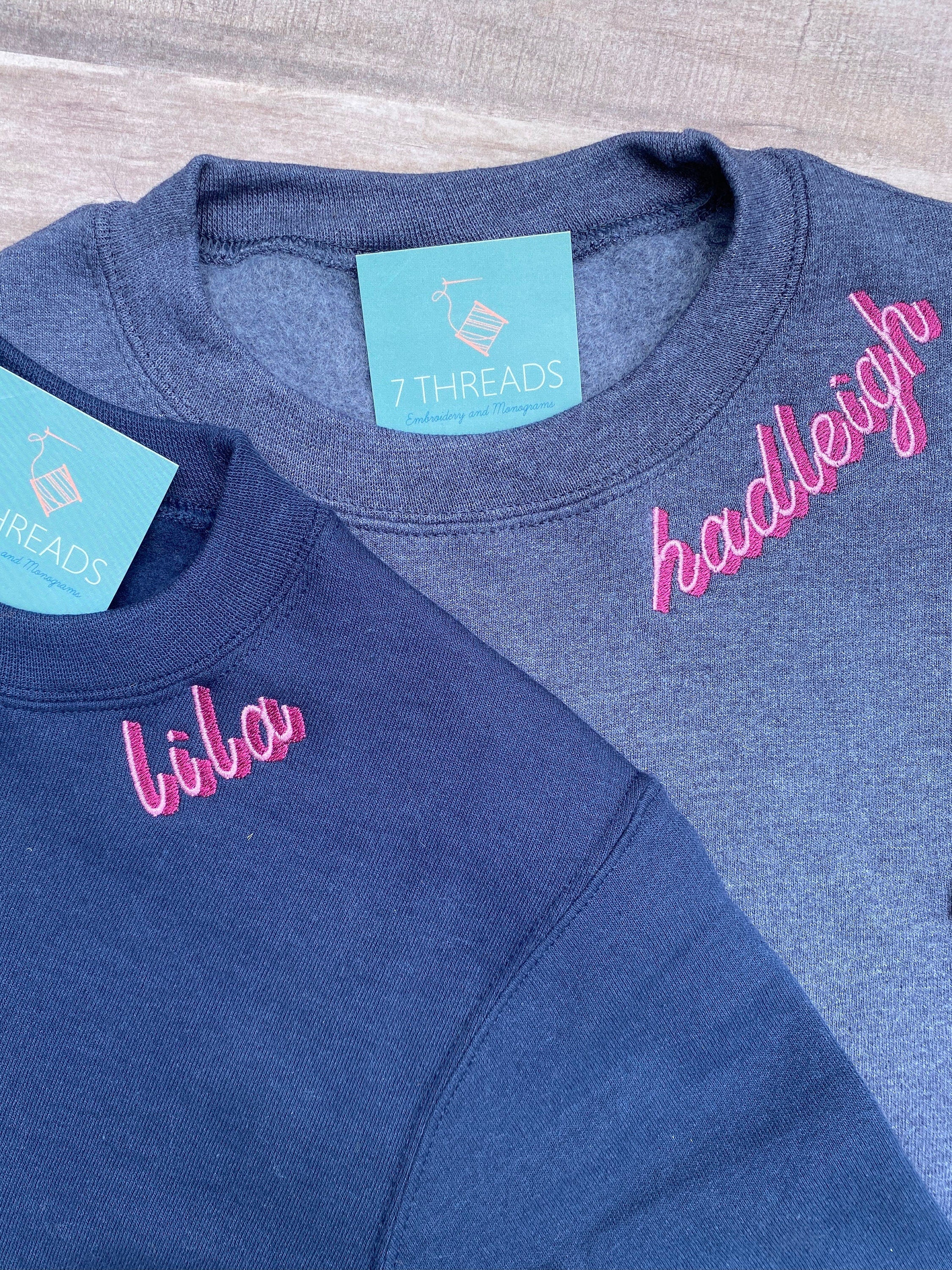 The Hadleigh Custom Embroidered Sweatshirt With Shadow Stitch