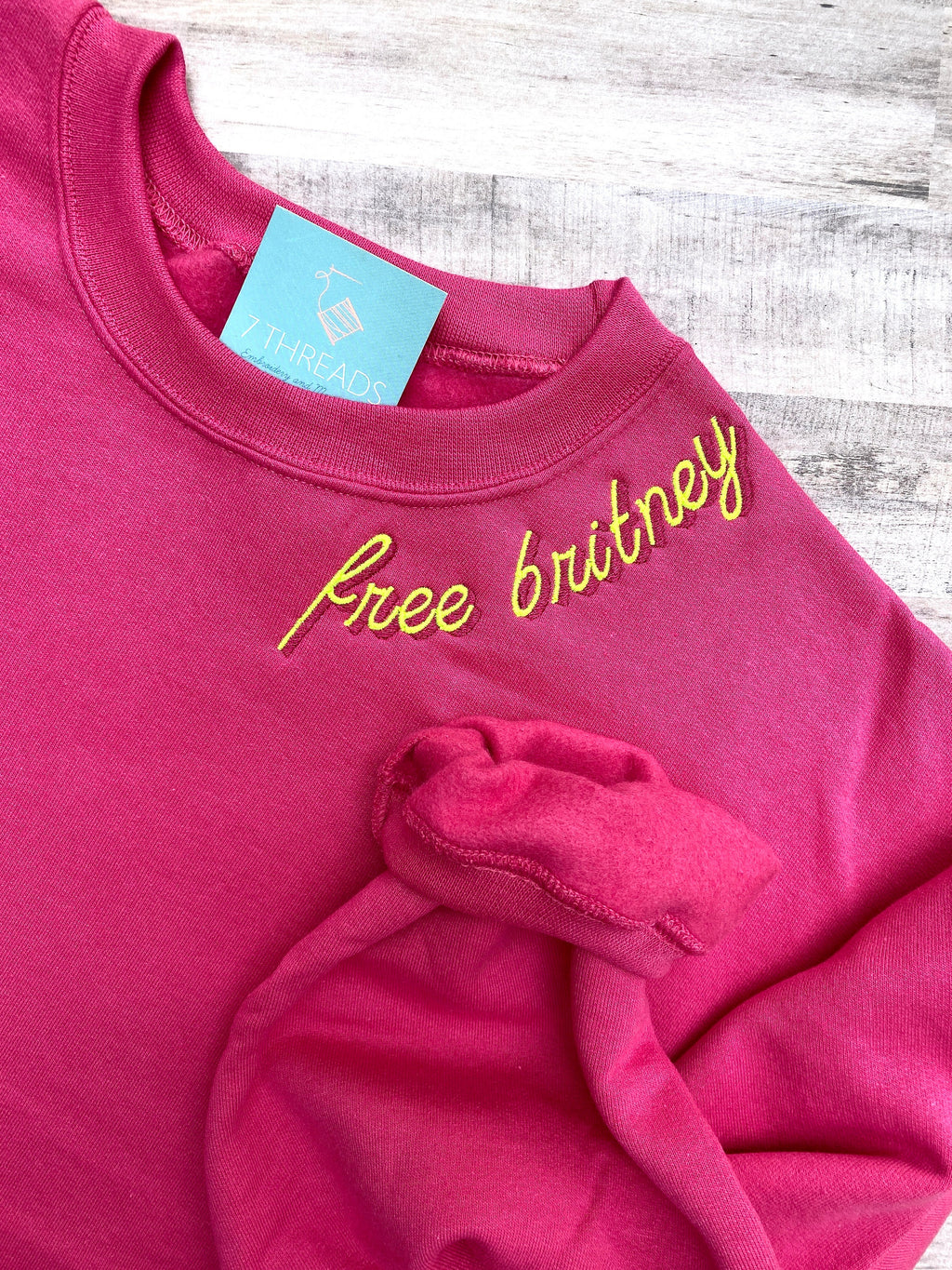 The Hadleigh Custom Embroidered Sweatshirt With Shadow Stitch