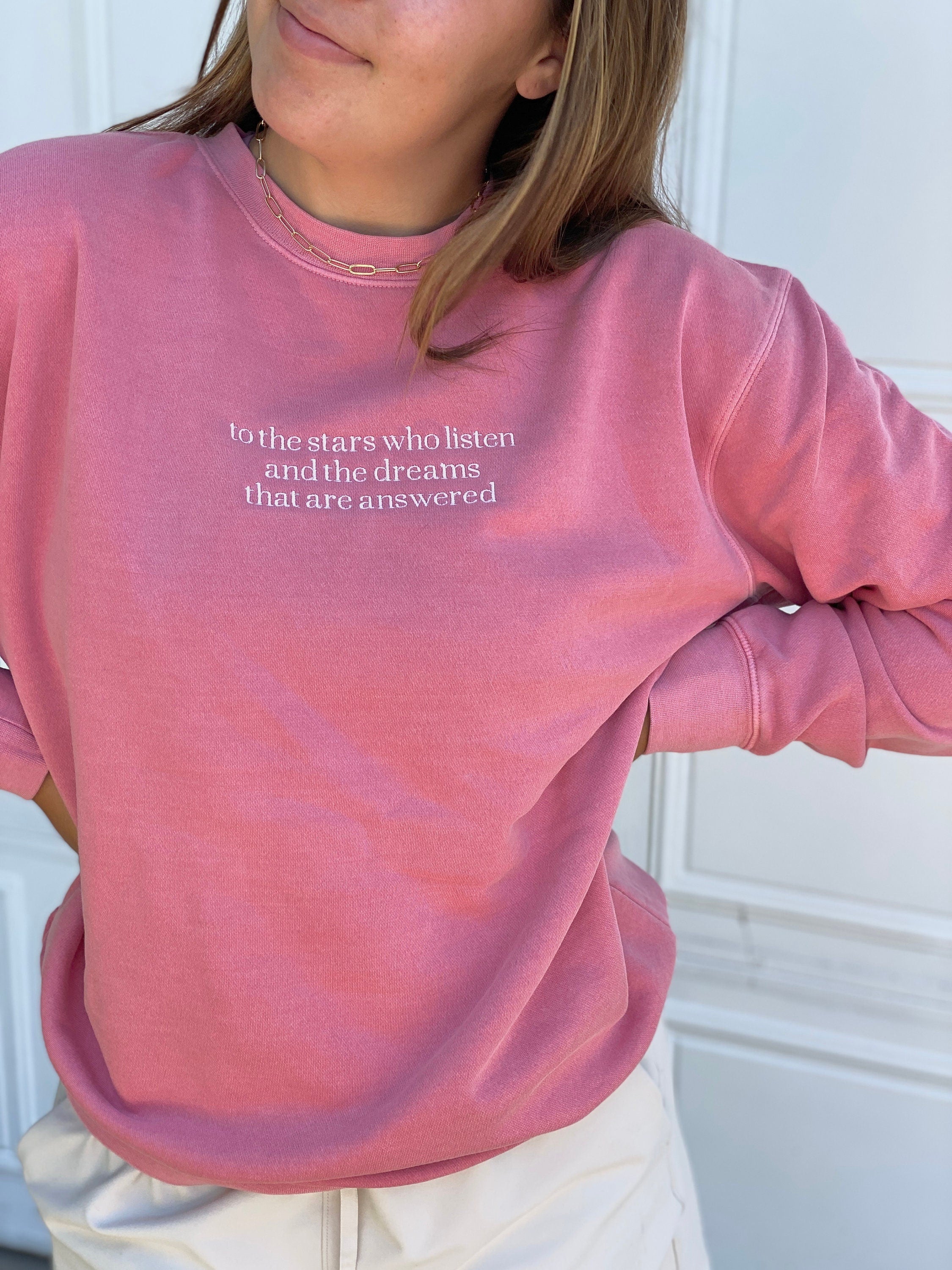 The Neily Sweatshirt - Custom Embroidered Quote Sweatshirt, Personalized Embroidered Sweatshirt, Perfect Gift For Book Lovers, Inspirational Quote Message Shirt