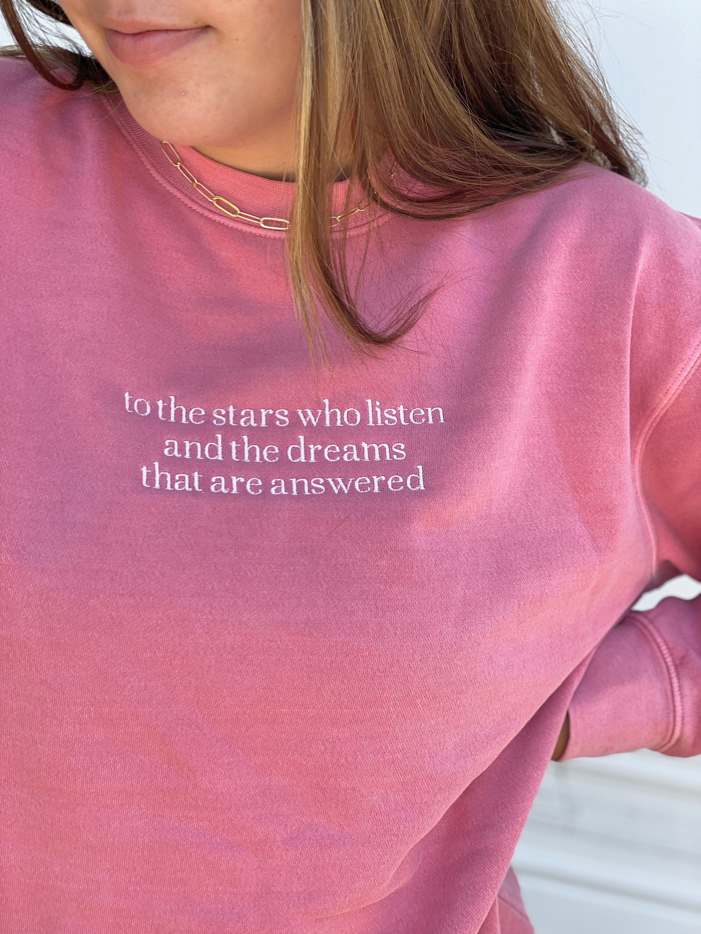 The Neily Sweatshirt - Custom Embroidered Quote Sweatshirt, Personalized Embroidered Sweatshirt, Perfect Gift For Book Lovers, Inspirational Quote Message Shirt