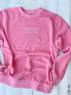 The Neily Sweatshirt - Custom Embroidered Quote Sweatshirt, Personalized Embroidered Sweatshirt, Perfect Gift For Book Lovers, Inspirational Quote Message Shirt