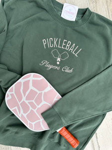 The Wendy Personalized Pickleball League Sweatshirt, Vintage Style Pickleball Sweatshirt, Embroidered Preppy Style, Pickleball Lover Gift, Pickle Ball