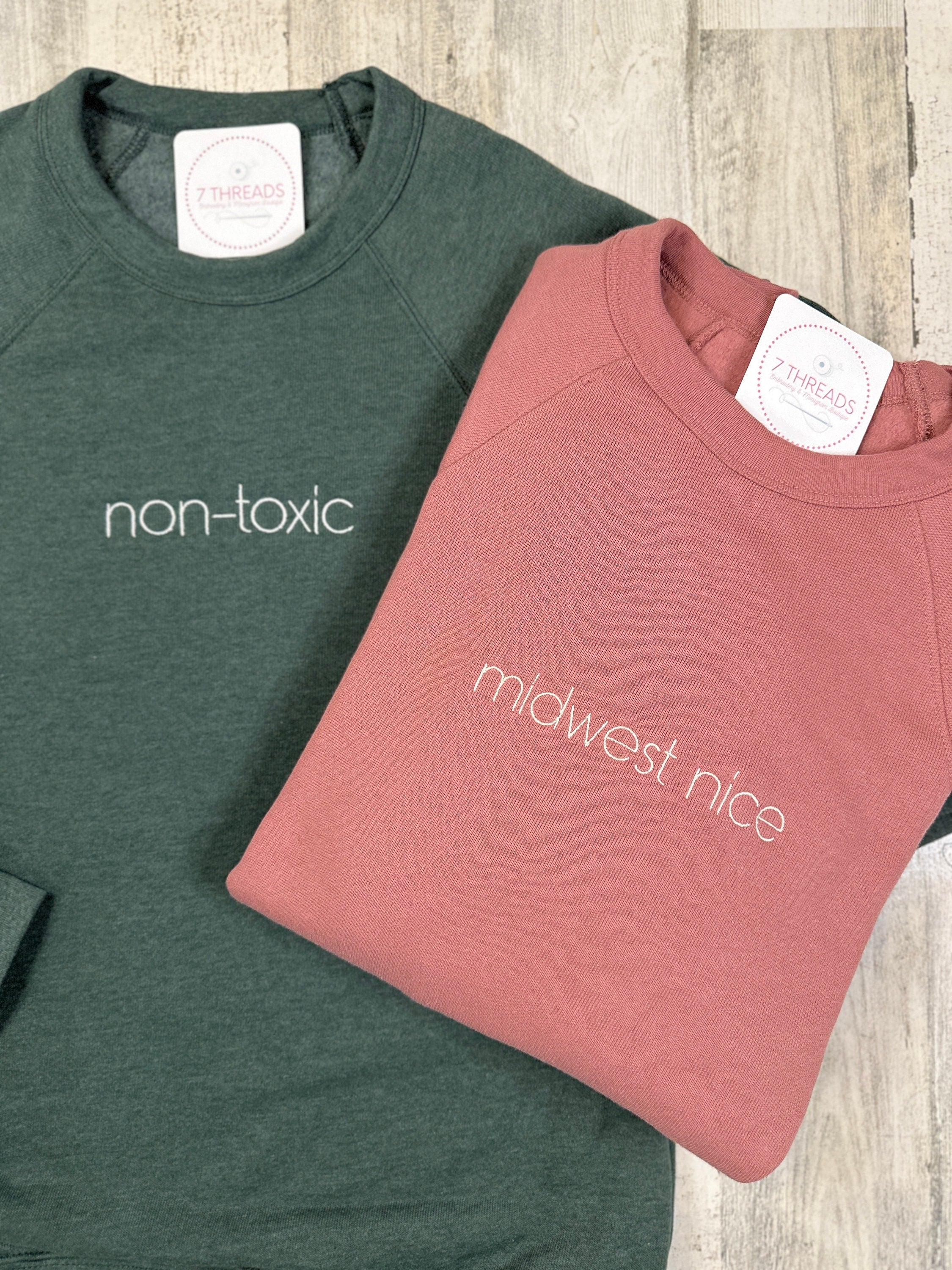 The Simple Embroidered Sweatshirt – 7 Threads Embroidery